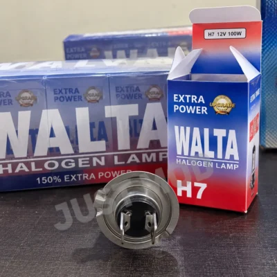 Walta H7 100w 3000k Headlight Bulb +150% Extra Power Yellow Bulb Pack of 2