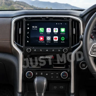 Hypersonic XL-Fit Android Multimedia Player for Mahindra Scorpio-N 2022-2026 | 10.1 Inch QLED Display | Apple CarPlay & Android Auto | 5G Ready