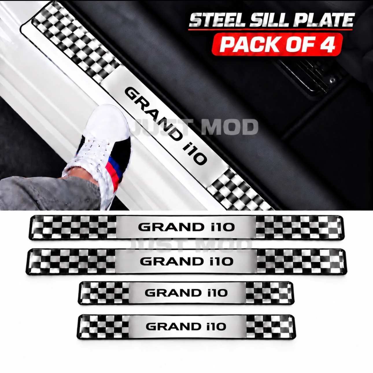 Grand i10 Car Door Steel Welcome Sill Plate
