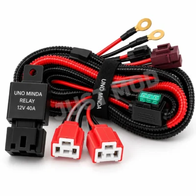 UNO Minda Headlight Relay H4 High/Low Beam 40Amp Original 100% Copper Pack of 1