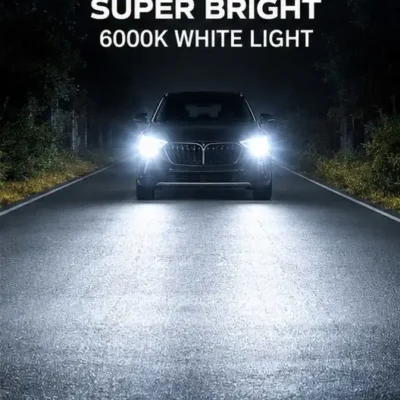 Hindcart 350W H7 LED Headlight Bulb – Ultra Bright 6000K 35000LM Lights | Pack of 2