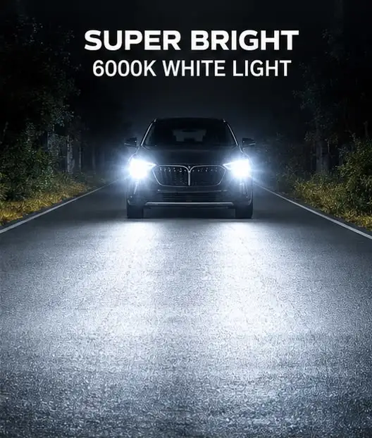 Hindcart 350W H7 LED Headlight Bulb
