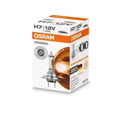 Osram H7 Halogen Headlight Bulb 55W 12V Universal Car Bike Headlight Bulb Pack of 2