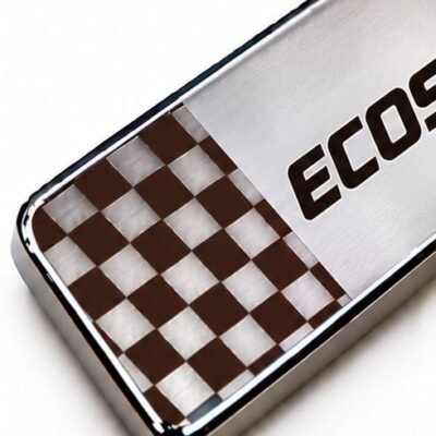 Ecosport Car Door Steel Welcome Sill Plate | Compatible with All Models | Glossy Chrome Finish Pack of 4