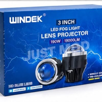 Windek 3 inch 190watt white colour blue lens fog lamp projector pack of 1
