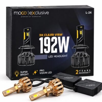 MOCO H4 192W LED Headlight Bulb High/Low Beam 23000LM 6000K Cool White | 2-Year Warranty