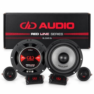 DD Audio Red Line Series 6.5-Inch Component Speaker System, 55W RMS, 450W Peak Power, Pack of 2
