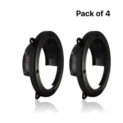 Car Speaker Rings With Rain Water Guard Flap Plastic Pack of 4