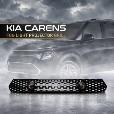 Kia Carens 2022–2024 3-Inch Fog Lamp Grill – Premium ABS Plastic Quality