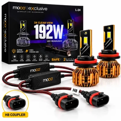MOCO H8 192W LED Fog Light Bulb 23000LM 6000K Cool White | 2-Year Warranty