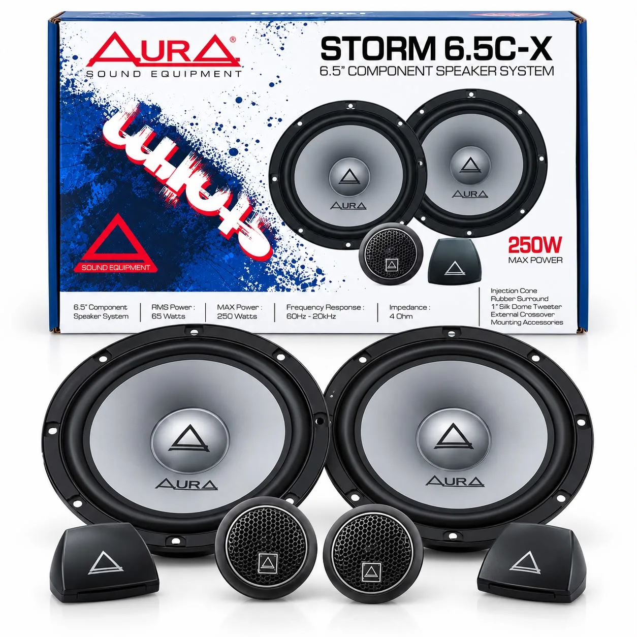 Aura Storm 6.5C-X 6.5-Inch Component Speaker